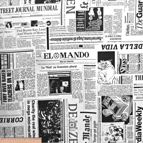 Tecido Newspaper